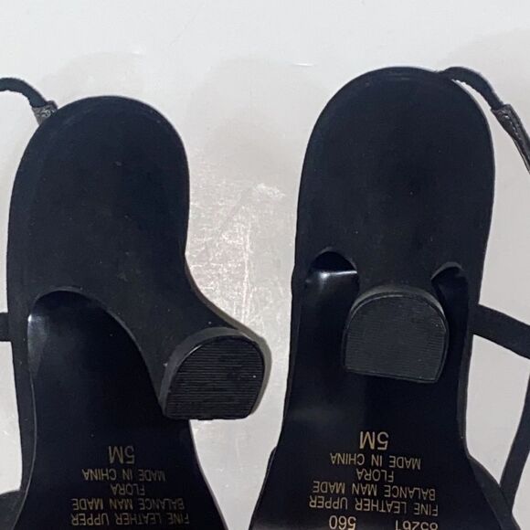 VTG, Apostrophe 85261 560 Fine Leather Upper Suede Heels Women Shoes Size 5 - Picture 8 of 11